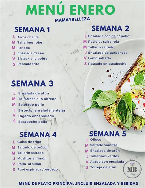 comidas saludables para la semana mexicana